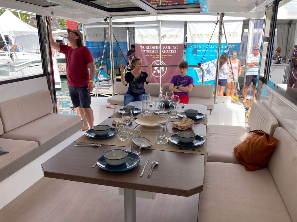 Bali Catspace interior dining area with elegant table setting and seating