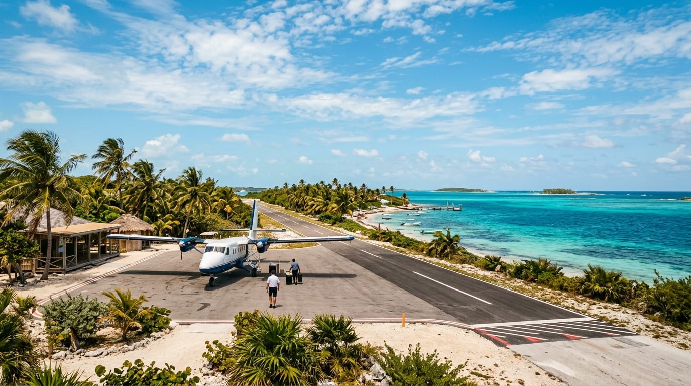Arriving in the Bahamas from Denver