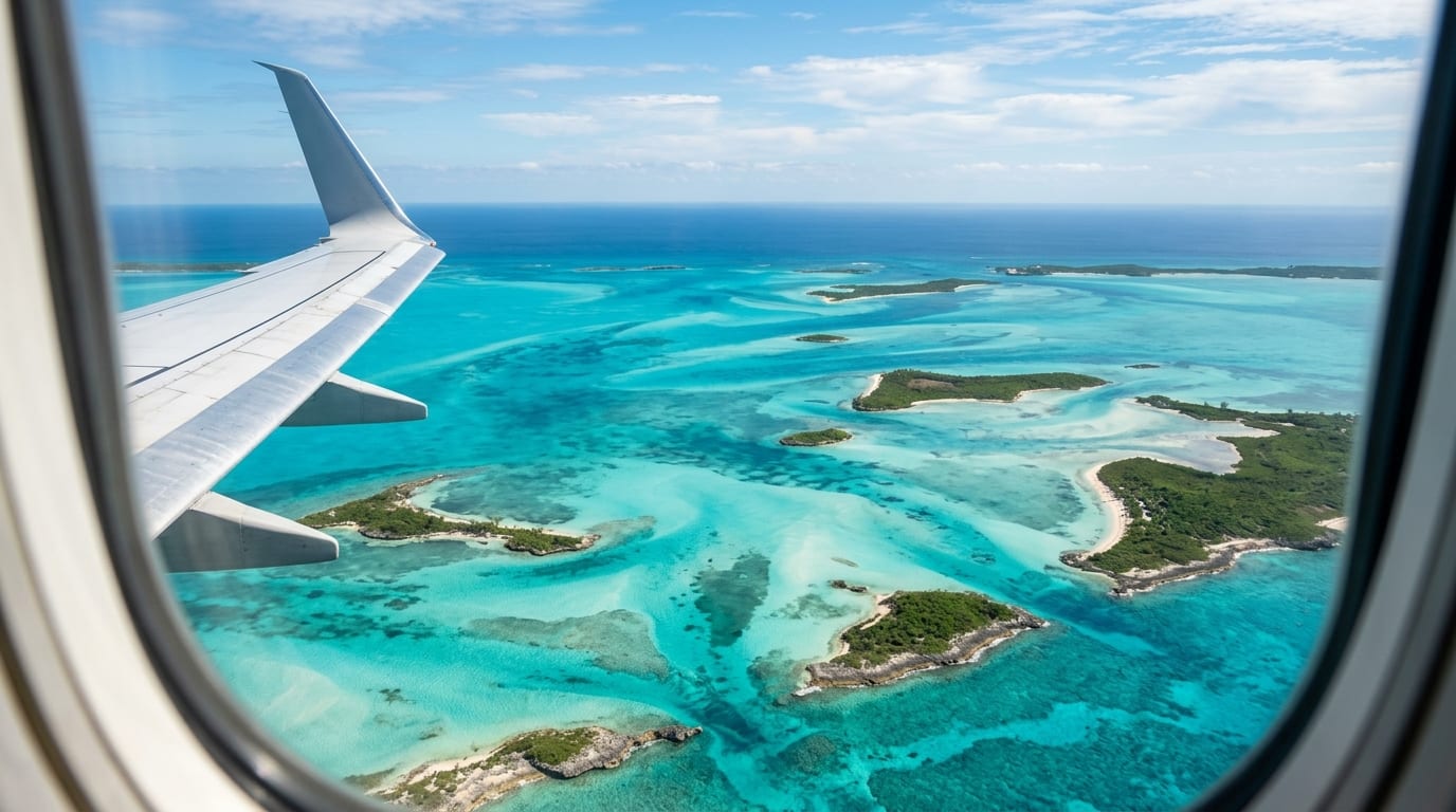 Arriving in the Bahamas from Houston