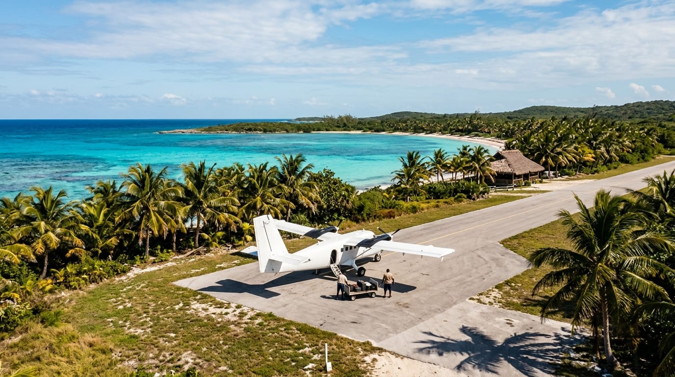 Arriving in the Bahamas from Sacramento
